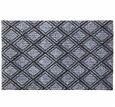 Коврик придверный ComeForte Жаккард HP-3608, резина, полиэстер, ромб серый, 50х80 см 