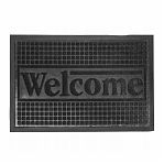 Коврик придверный ComeForte Уют классик CC001462, резина, чёрный, 40х60 см