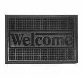 Коврик придверный ComeForte Уют классик CC001462, резина, чёрный, 40х60 см