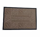 Коврик придверный ComeForte Уют классик СС002733, резина, светло-коричневый, 60х90 см