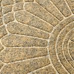 Коврик придверный ComeForte УЮТ классик СС002734 полукруглый, резина, п/э, светло-коричневый, 60х90 см