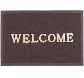 Коврик Sunstep Spongy  Welcome 38-442, коричневый, прямоугольный, резина, 500х800 мм