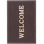 Коврик Sunstep Spongy  Welcome 38-442, коричневый, прямоугольный, резина, 500х800 мм
