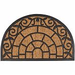 Коврик Sunstep Веранда 32-090, полуовал, кокосовое волокно, резина, 450х750 мм