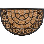 Коврик Sunstep Веранда 32-090, полуовал, кокосовое волокно, резина, 450х750 мм