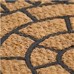 Коврик Sunstep Веранда 32-090, полуовал, кокосовое волокно, резина, 450х750 мм