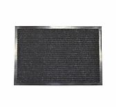 Коврик ComeForte Floor Mat, полиэстер, ребристый, черный, 120х200 см