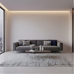 Ковровая дорожка 3D матовая 4х1000х1200 мм, Арт-109, серый