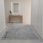 Ковровая дорожка 3D матовая 4х1000х1200 мм, Арт-109, серый