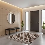 Ковровая дорожка 3D матовая 4х1000х1200 мм, Арт-129, коричневый