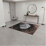 Ковровая дорожка 3D матовая 4х1000х1400 мм, Арт-1,4-111, коричневый