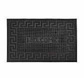 Коврик придверный ComeForte Pin Mat Welcome, черный, 45х75 см