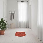 Коврик придверный ComeForte FRG Orange, резина, овал, 40х60 см