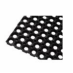 Коврик придверный ComeForte RH, ячеистый, черный, толщина 16 мм, 45х75 см