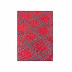 Коврик придверный ComeForte Жаккард, Ромб красный, 400х600 мм, противоскользящий