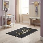 Коврик придверный ComeForte Hello HM-03, пористый, серый, 400х600 мм