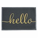Коврик придверный ComeForte Hello HM-03, пористый, серый, 400х600 мм
