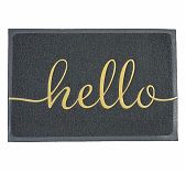 Коврик придверный ComeForte Hello HM-03, пористый, серый, 400х600 мм