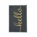 Коврик придверный ComeForte Hello HM-03, пористый, серый, 400х600 мм