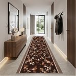 Ковровая дорожка 3D матовая, полиэстер, 0.4х120х1500 см, FM 1,2-139, бордовый