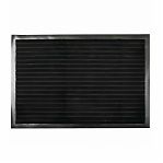 Коврик придверный ComeForte Floor Mat, влаговпитывающий, ребристый, черный, 50х80 см