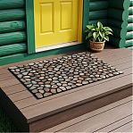 Коврик придверный Sunstep Pebble 37-986, флокированный, 400х600 мм