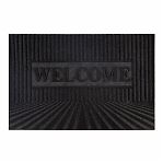 Коврик придверный Sunstep Welcome 35-903, с тиснением, влаговпитывающий, 600х900 мм, черный