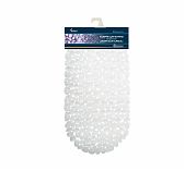 Коврик в ванну противоскользящий Морская галька 36х69см прозрачный