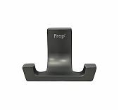 Крючок двойной Frap F30605-29 для ванной комнаты, нержавеющая сталь, оружейная сталь