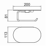 Держатель туалетной бумаги Gappo G30703-9 с полкой, оружейная сталь