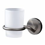 Держатель со стаканом Gappo G30706-9 для зубных щеток, латунь, стекло, оружейная сталь