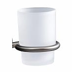 Держатель со стаканом Gappo G30706-9 для зубных щеток, латунь, стекло, оружейная сталь