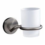 Держатель со стаканом Gappo G30706-9 для зубных щеток, латунь, стекло, оружейная сталь