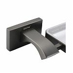 Ершик настенный для унитаза Gappo G30710-9, металл, оружейная сталь