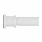 Карниз для ванной комнаты Iddis ELEGANTE RSW0120I14, телескопический, белый матовый, алюминий, 1100-2000 мм