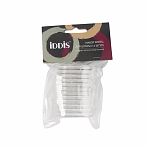 Кольца для штор в ванную Iddis RID012P, 236285, в наборе 12 штук, полипропилен, прозрачный