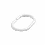 Кольца для штор в ванную Iddis RID011P, 236286, в наборе 12 штук, полипропилен, белый