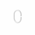 Кольца для штор в ванную Iddis RID011P, 236286, в наборе 12 штук, полипропилен, белый