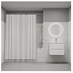 Штора для ванной IDDIS P02PE18I11, полиэтилен, 1800х2000 мм, белый