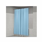 Штора для ванной Iddis P07PE18I11, 1800х2000 мм, полиэтилен РE, 12 колец, цвет голубой