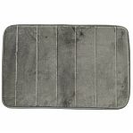 Коврик для ванной Рыжий Кот COZY 102515, 400х600 мм, серый, полиэстер, поролон, антискользящая подложка