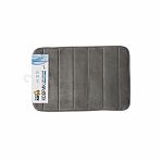 Коврик для ванной Рыжий Кот COZY 102515, 400х600 мм, серый, полиэстер, поролон, антискользящая подложка