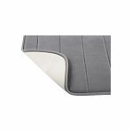 Коврик для ванной Рыжий Кот COZY 102515, 400х600 мм, серый, полиэстер, поролон, антискользящая подложка