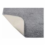Коврик для ванной Рыжий Кот PASTEL 102460, 400х600 мм, серый, полиэстер, латекс