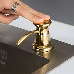 Дозатор жидкого мыла Gappo G403-6 встраиваемый, объем 300 мл, латунь, пластик, золото