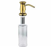 Дозатор жидкого мыла Gappo G403-6 встраиваемый, объем 300 мл, латунь, пластик, золото