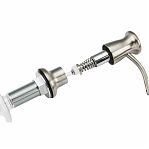 Дозатор жидкого мыла Gappo G403-5 встраиваемый, объем 300 мл, латунь, пластик, сатин