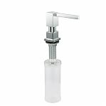 Дозатор жидкого мыла Gappo G404-8 встраиваемый, объем 300 мл, латунь, пластик, белый кварц