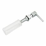 Дозатор жидкого мыла Gappo G404-8 встраиваемый, объем 300 мл, латунь, пластик, белый кварц