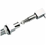 Дозатор жидкого мыла Gappo G404-8 встраиваемый, объем 300 мл, латунь, пластик, белый кварц